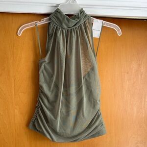 Abercrombie & Fitch Olive Green Halter Top